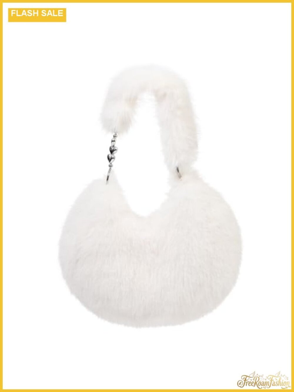 Faux Fur Purse Fuzzy Plush Y2k Cute Hobo Bag Shoulder Handbag
